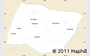 Classic Style Simple Map of Ngeune, single color outside