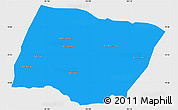 Political Simple Map of Ngeune, single color outside