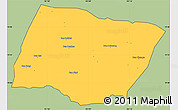 Savanna Style Simple Map of Ngeune, cropped outside
