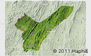 Satellite 3D Map of Pak Lay, lighten