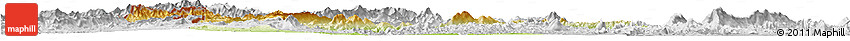 Physical Horizon Map of Pak Lay, lighten, desaturated