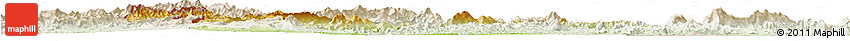 Physical Horizon Map of Pak Lay, lighten