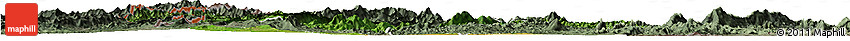 Satellite Horizon Map of Pak Lay, semi-desaturated