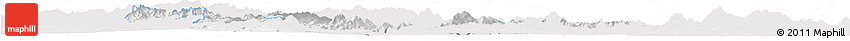 Silver Style Horizon Map of Pak Lay, single color outside