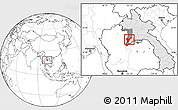 Blank Location Map of Pak Lay, highlighted country, highlighted parent region