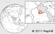 Blank Location Map of Pak Lay, highlighted country
