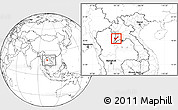 Blank Location Map of Pak Lay, highlighted parent region, within the entire country