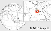 Blank Location Map of Pak Lay, highlighted parent region