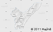 Silver Style Map of Pak Lay, single color outside