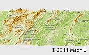 Physical Panoramic Map of Pak Lay