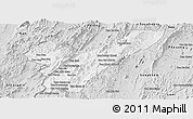 Silver Style Panoramic Map of Pak Lay