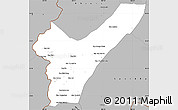 Gray Simple Map of Pak Lay