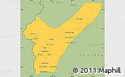Savanna Style Simple Map of Pak Lay