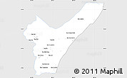 Silver Style Simple Map of Pak Lay, single color outside