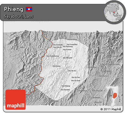 Gray 3D Map of Phieng