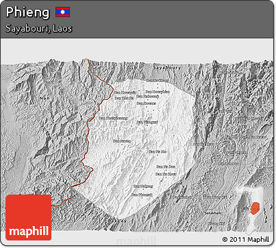 Gray 3D Map of Phieng