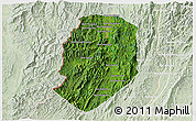 Satellite 3D Map of Phieng, lighten