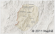 Shaded Relief 3D Map of Phieng, lighten