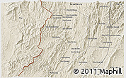 Shaded Relief 3D Map of Phieng