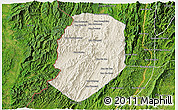 Shaded Relief 3D Map of Phieng, satellite outside