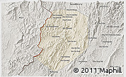 Shaded Relief 3D Map of Phieng, semi-desaturated