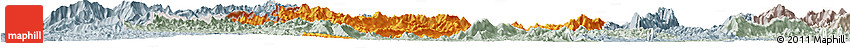 Political Horizon Map of Phieng, lighten, semi-desaturated