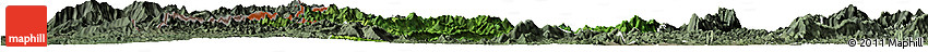 Satellite Horizon Map of Phieng, semi-desaturated