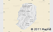 Classic Style Map of Phieng, single color outside