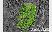 Satellite Map of Phieng, desaturated