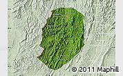 Satellite Map of Phieng, lighten