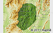 Satellite Map of Phieng, physical outside