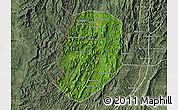 Satellite Map of Phieng, semi-desaturated