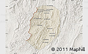 Shaded Relief Map of Phieng, lighten