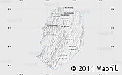 Silver Style Map of Phieng, single color outside