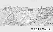Silver Style Panoramic Map of Phieng