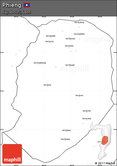 Blank Simple Map of Phieng