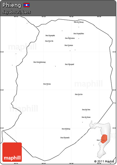 Blank Simple Map of Phieng