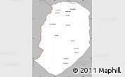 Gray Simple Map of Phieng