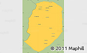 Savanna Style Simple Map of Phieng