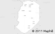 Silver Style Simple Map of Phieng