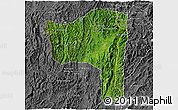 Satellite 3D Map of Sayaboury, desaturated