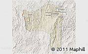 Shaded Relief 3D Map of Sayaboury, lighten