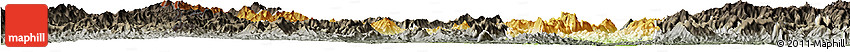 Physical Horizon Map of Sayaboury, darken, semi-desaturated