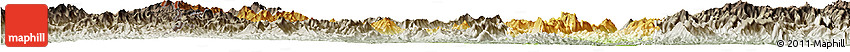 Physical Horizon Map of Sayaboury, semi-desaturated
