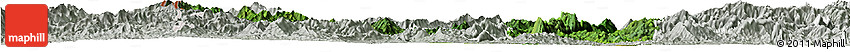 Satellite Horizon Map of Sayaboury, lighten, semi-desaturated