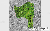 Satellite Map of Sayaboury, lighten, desaturated