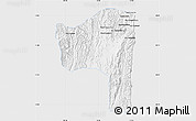 Silver Style Map of Sayaboury, single color outside