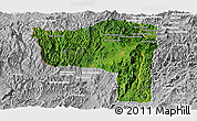 Satellite Panoramic Map of Sayaboury, lighten, desaturated