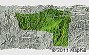 Satellite Panoramic Map of Sayaboury, lighten, semi-desaturated
