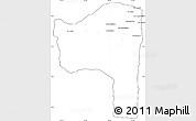 Blank Simple Map of Sayaboury, cropped outside